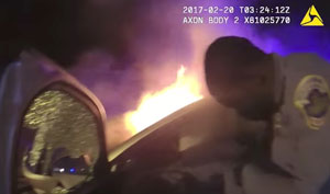 Dramatic video: D.C. Police rescue man from burning car after crash | Cold Fire Tactical